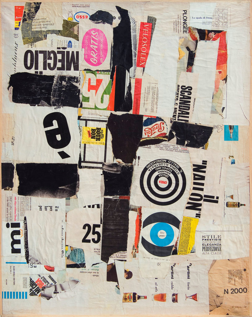 Remo Gordigiani, Collage n.1. È meglio, 1964-1967. Collezione Fondazione Caript