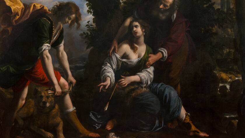 ORAZIO FIDANI, Silvio, Dorinda e Linco, 1649, Collezioni Intesa Sanpaolo