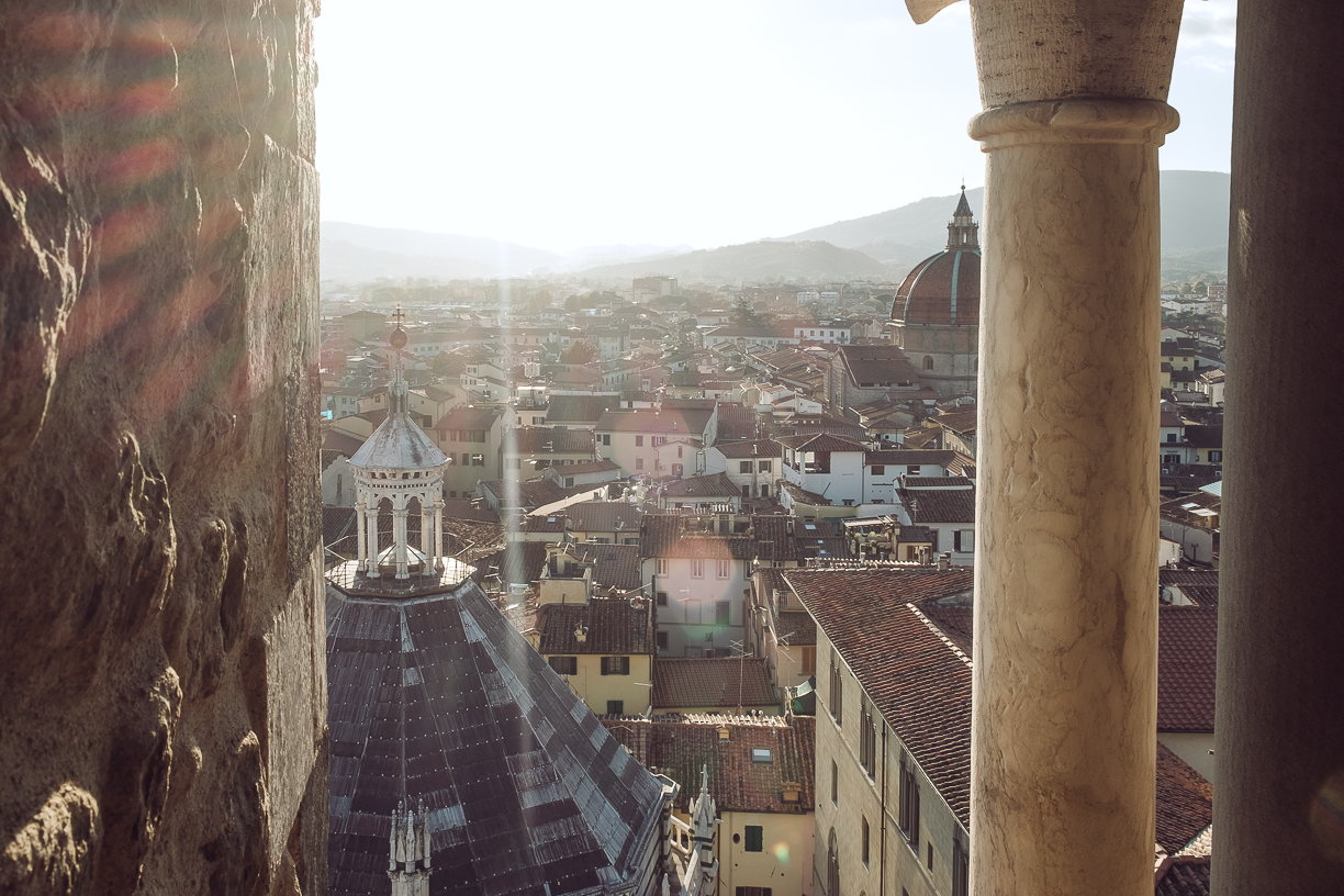 Centro storico di Pistoia, veduta dal campanile