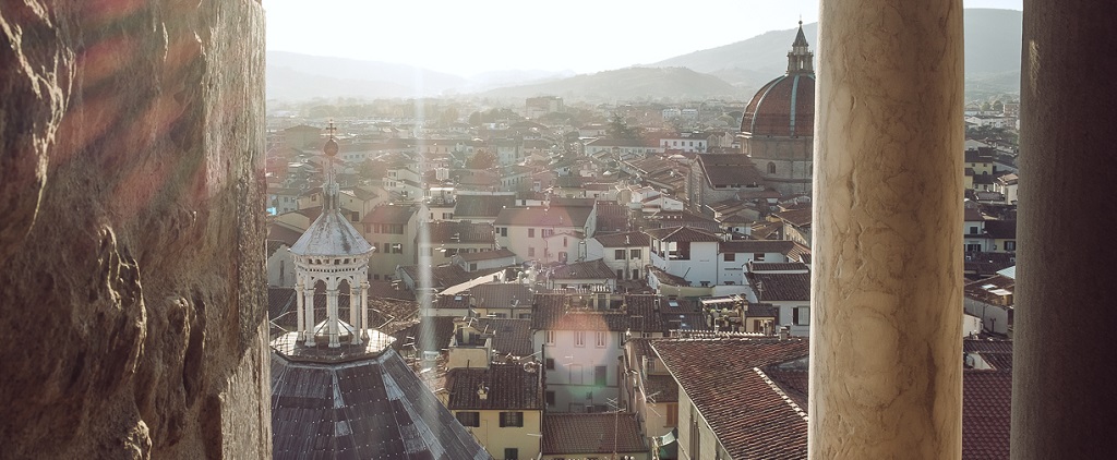 Centro storico di Pistoia, veduta dal campanile